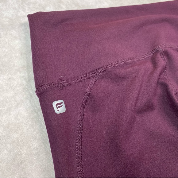 Fabletics Leggings Women's Size Small Maroon High Rise Stretch Acitve Gym - Picture 7 of 12
